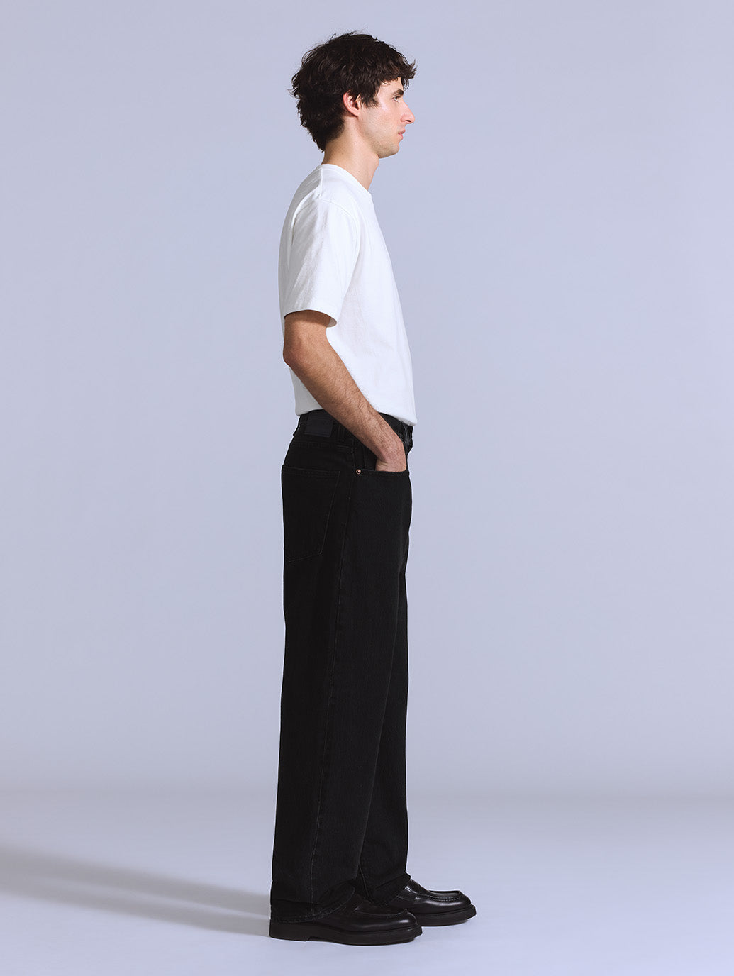 BLUETAB™ MARKER ルーズジーンズ ブラック