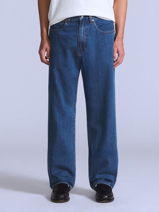 BLUETAB™ MARKER LOOSE ジーンズ ミディアムインディゴ