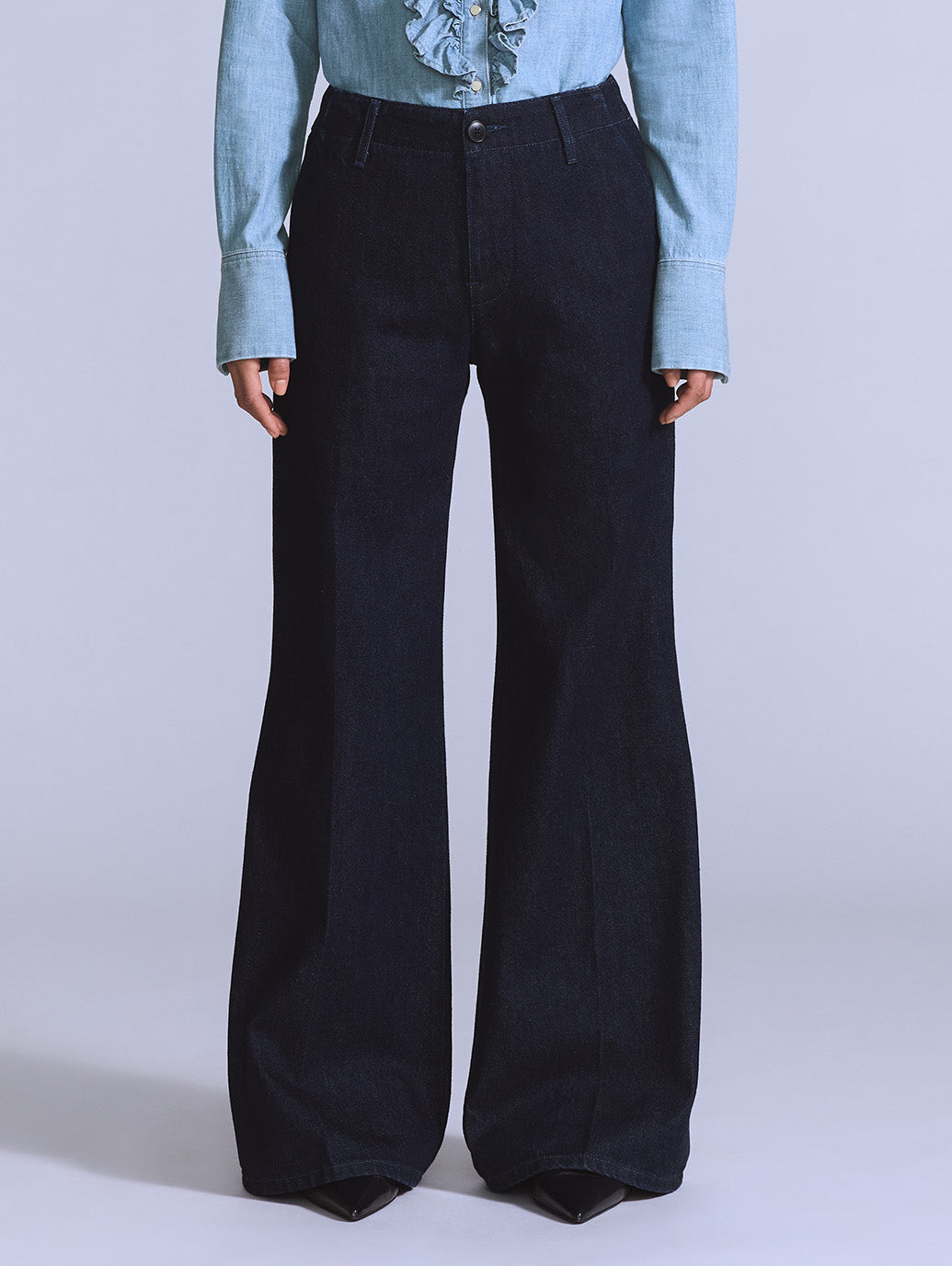 BLUETAB™ STEM フレアトラウザーパンツ ダークインディゴ 