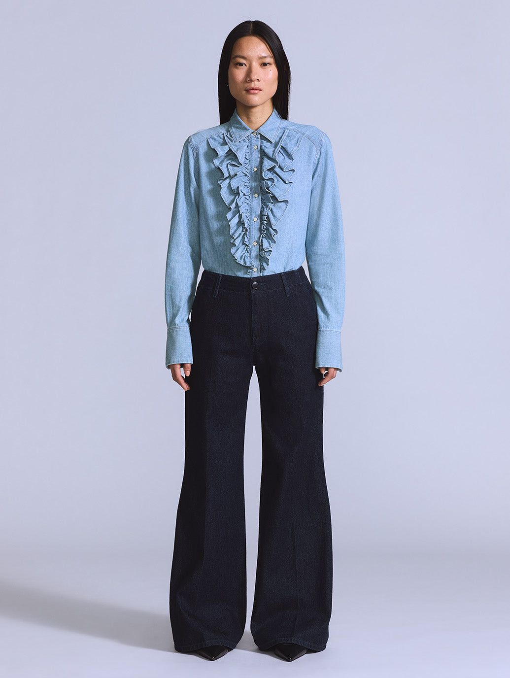 BLUETAB™ STEM フレアトラウザーパンツ ダークインディゴ 