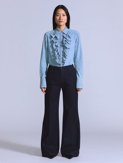 BLUETAB™ STEM フレアトラウザーパンツ ダークインディゴ 