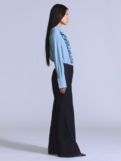 BLUETAB™ STEM フレアトラウザーパンツ ダークインディゴ 