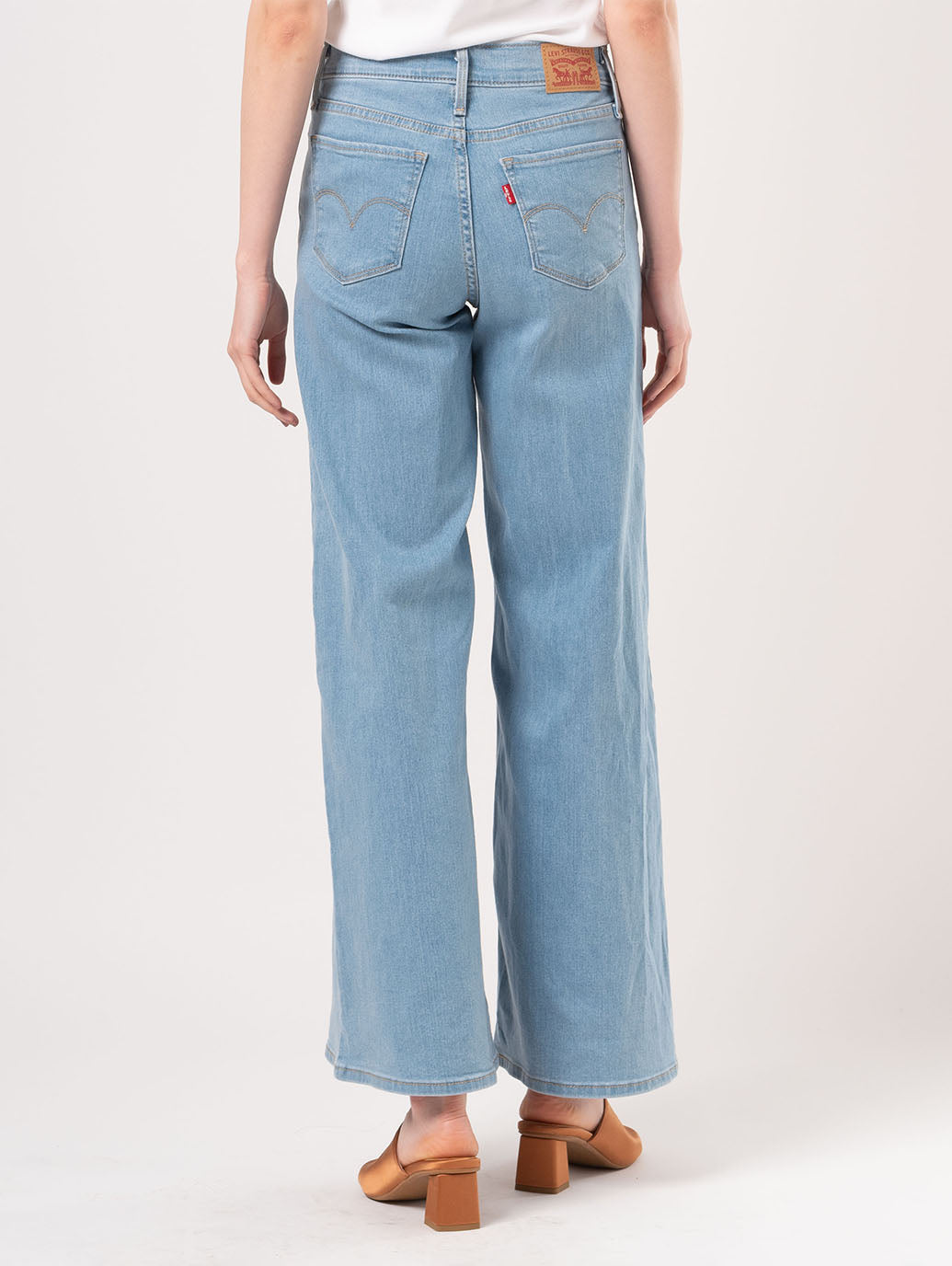 318™ シェーピング ワイドレッグ ライトインディゴ 