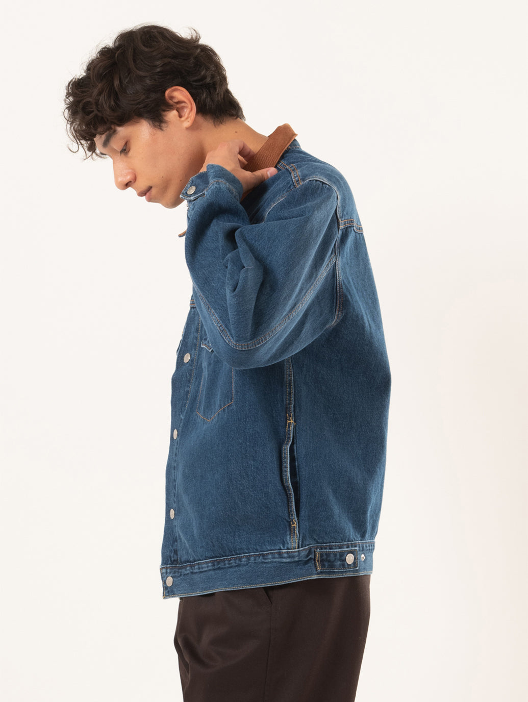 ウエスタンショートホーン トラッカージャケット インディゴブルー