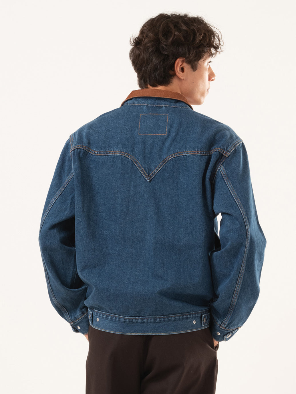 ウエスタンショートホーン トラッカージャケット インディゴブルー