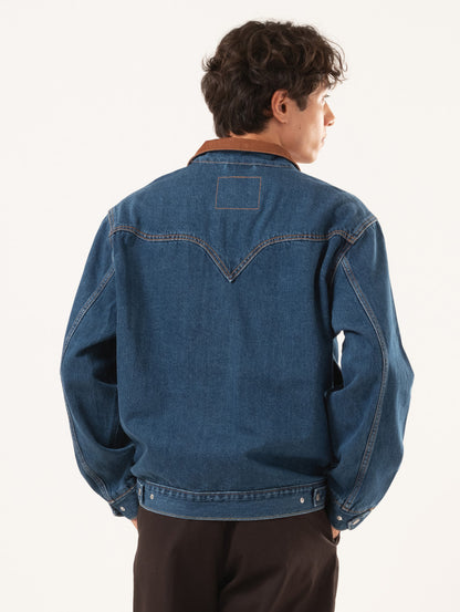 ウエスタンショートホーン トラッカージャケット インディゴブルー