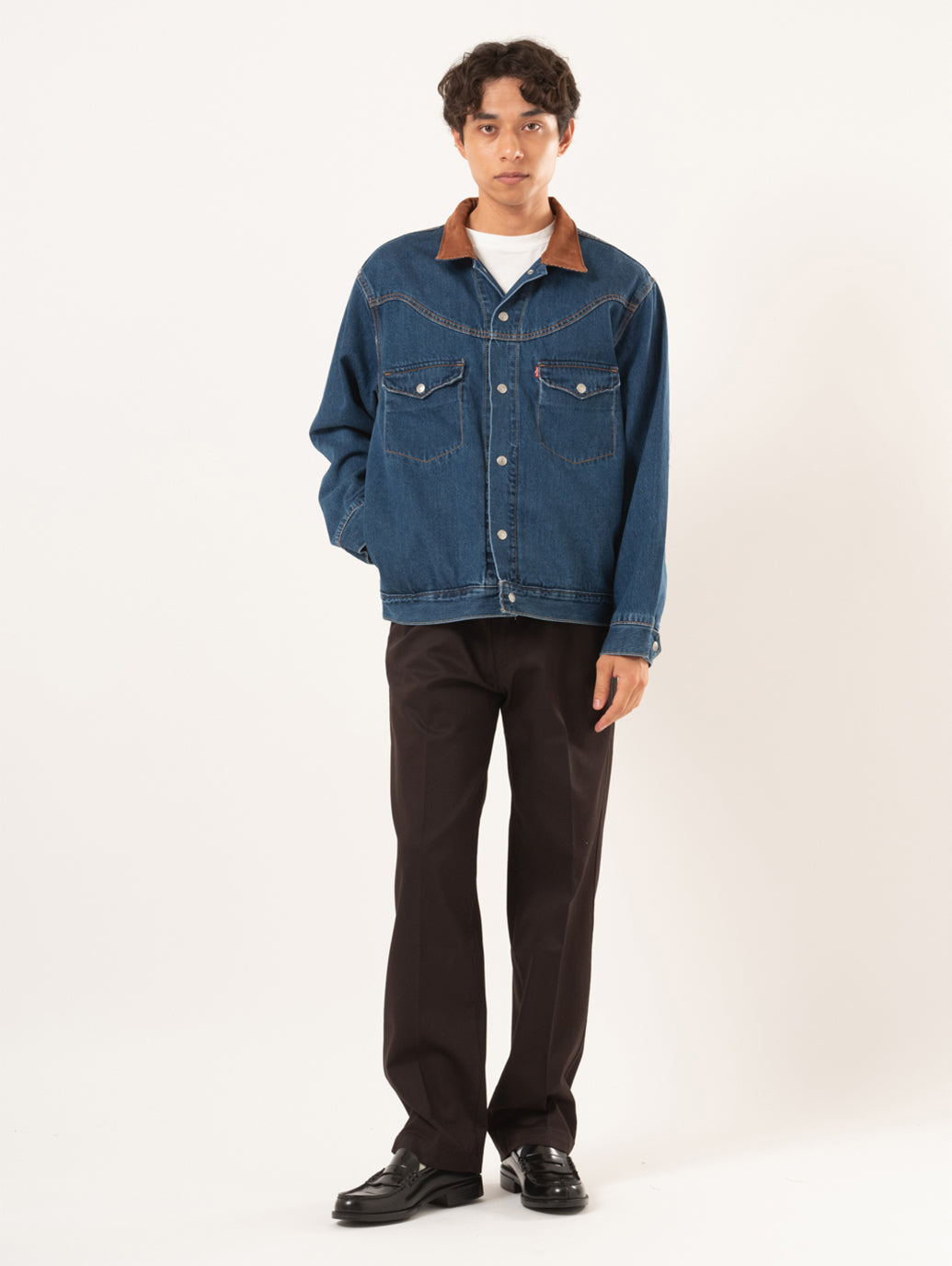 ウエスタンショートホーン トラッカージャケット インディゴブルー