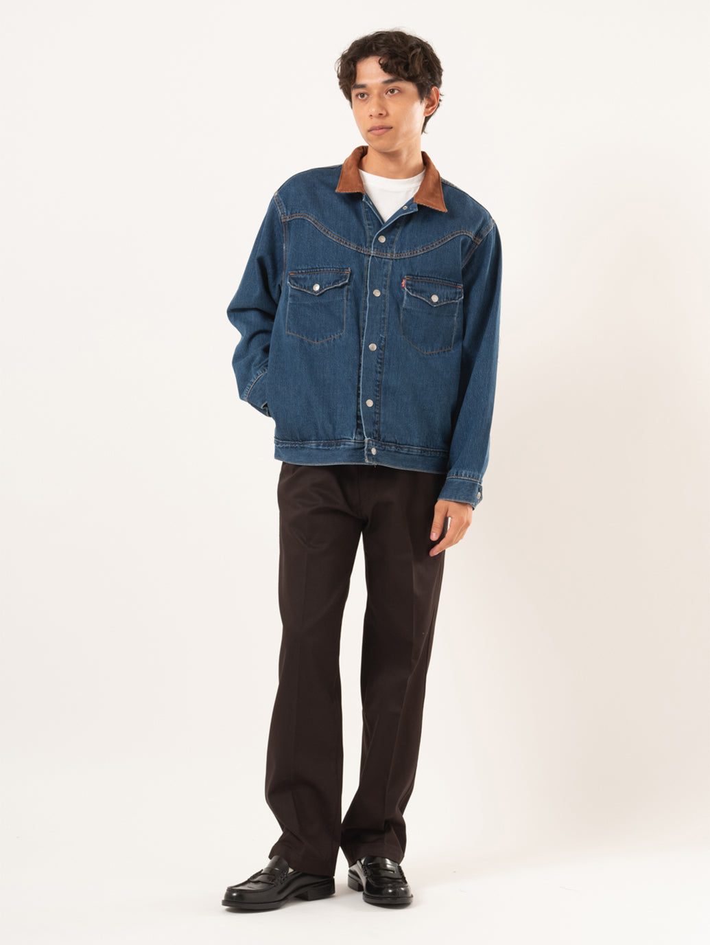 ウエスタンショートホーン トラッカージャケット インディゴブルー