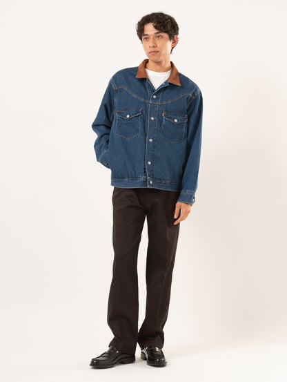 ウエスタンショートホーン トラッカージャケット インディゴブルー