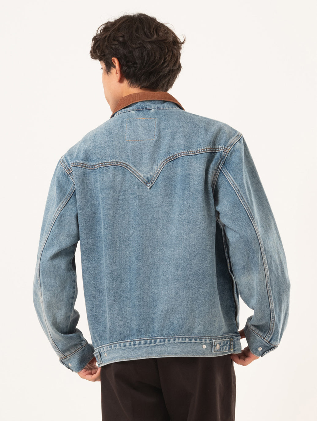 ウエスタンショートホーン トラッカージャケット ミディアムインディゴ