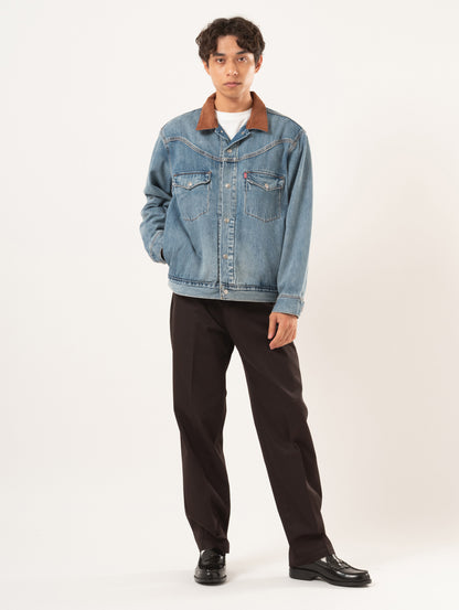 ウエスタンショートホーン トラッカージャケット ミディアムインディゴ