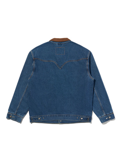 ウエスタンショートホーン トラッカージャケット インディゴブルー