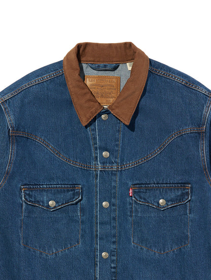 ウエスタンショートホーン トラッカージャケット インディゴブルー