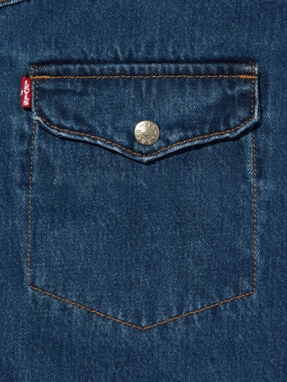 ウエスタンショートホーン トラッカージャケット インディゴブルー