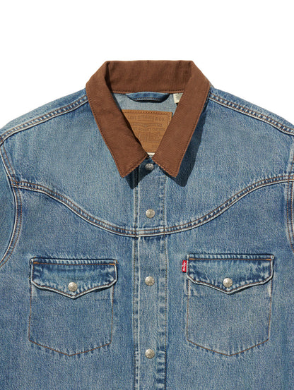 ウエスタンショートホーン トラッカージャケット ミディアムインディゴ