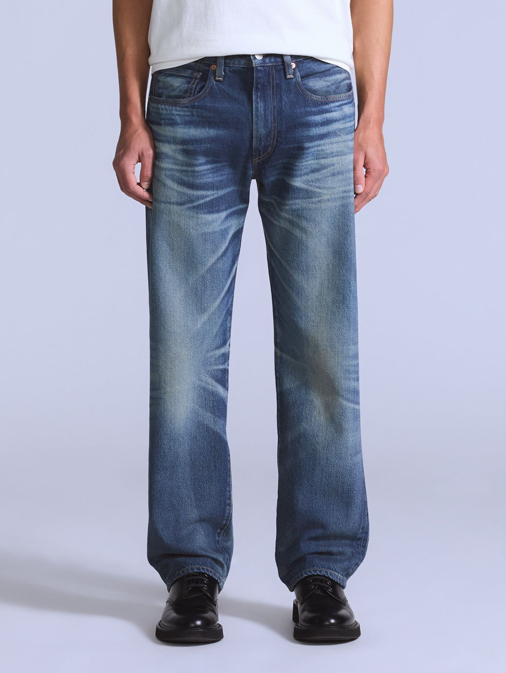 BLUETAB™ ANCHOR RELAXED ジーンズ ミディアムインディゴ MADE IN JAPAN