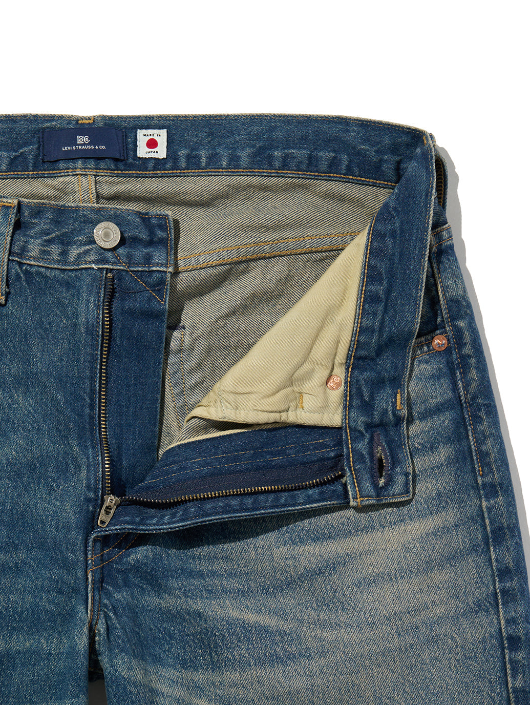 BLUETAB™ ANCHOR RELAXED ジーンズ ミディアムインディゴ MADE IN JAPAN