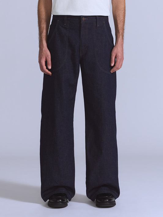 BLUETAB™ NAVAL FLARE ジーンズ ダークインディゴブルー