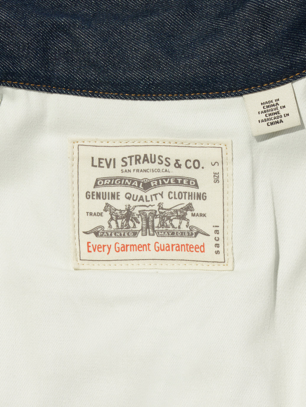 Levi's® x sacai Women's Denim Jacket – リーバイス®公式オンラインストア