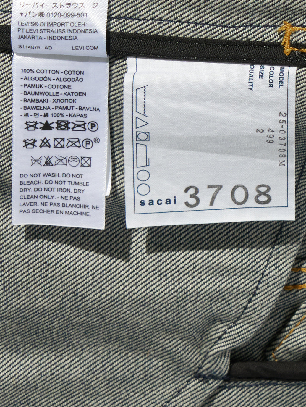 Levi's® x sacai Men's Denim Jacket – リーバイス®公式オンラインストア