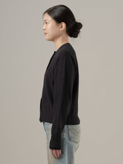 スーパーソフト クルーネックカーディガン