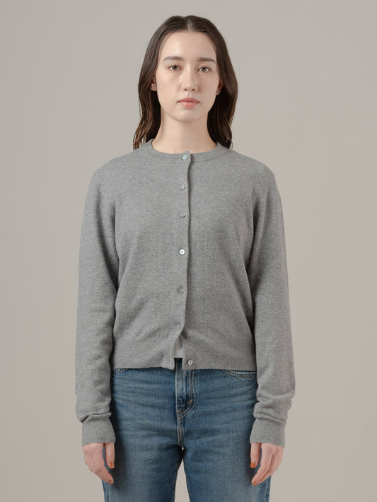 スーパーソフト クルーネックカーディガン