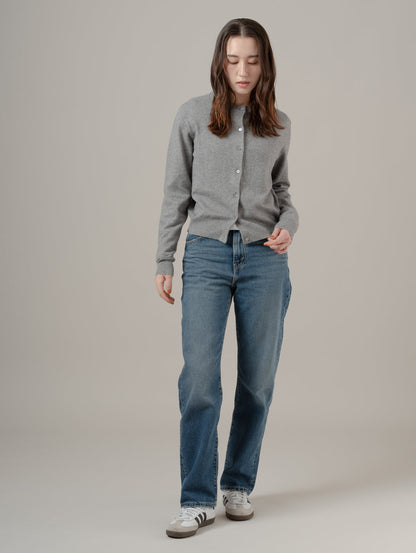 スーパーソフト クルーネックカーディガン