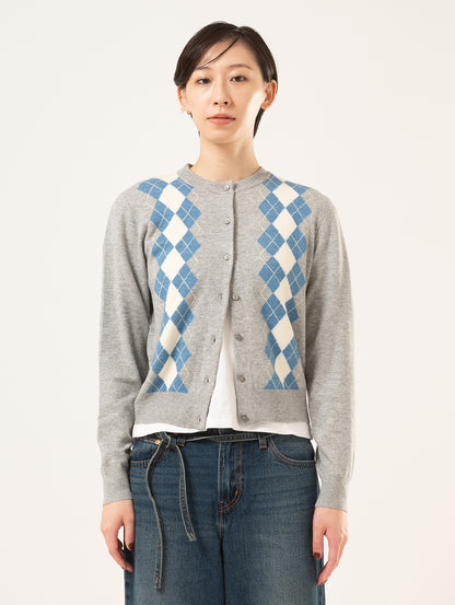 スーパーソフト クルーネックカーディガン