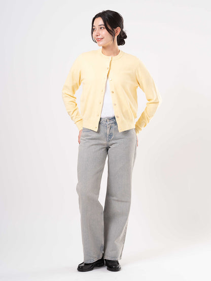 スーパーソフト クルーネックカーディガン