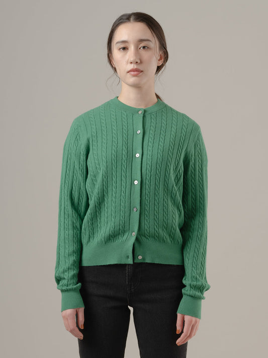 スーパーソフト クルーネックカーディガン