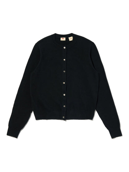 スーパーソフト クルーネックカーディガン