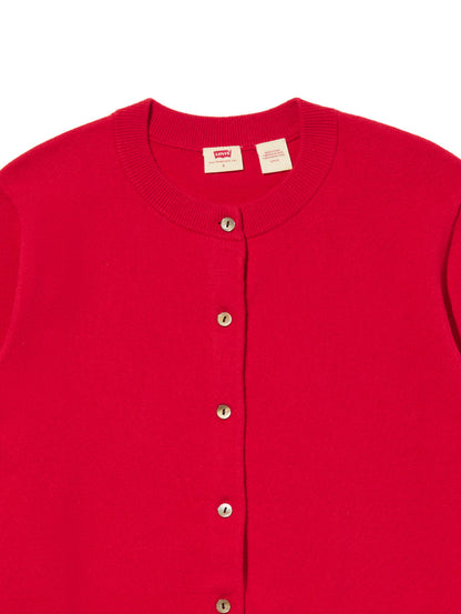 スーパーソフト クルーネックカーディガン