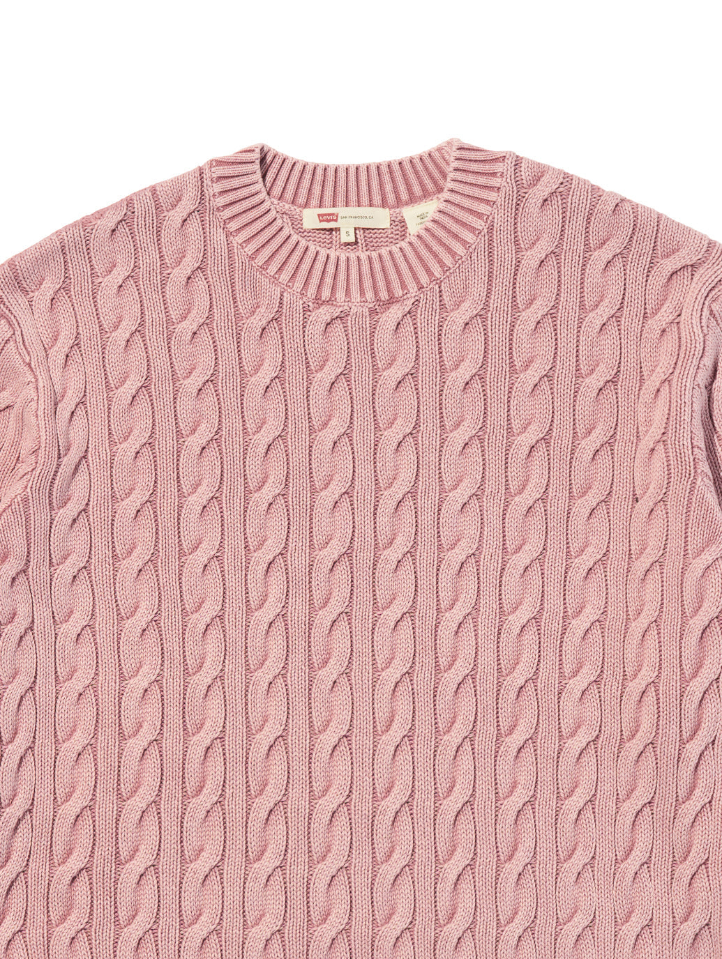 ボーイフレンド ケーブルクルーネック プルオーバー