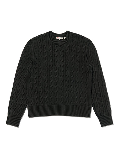 ボーイフレンド ケーブルクルーネック プルオーバー