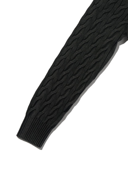 ボーイフレンド ケーブルクルーネック プルオーバー