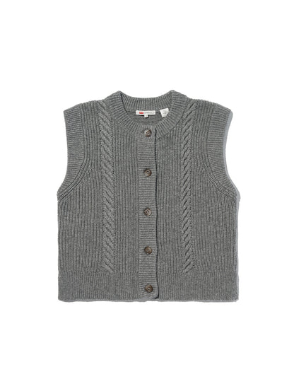 ケーブルニット ベスト