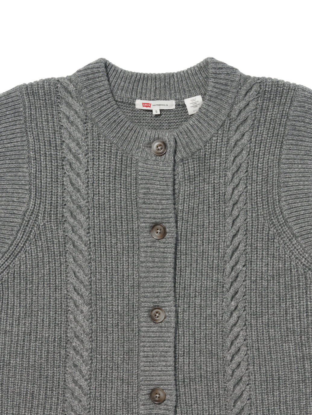 ケーブルニット ベスト