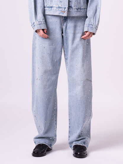 BAGGY DAD バレルジーンズ ライトインディゴ