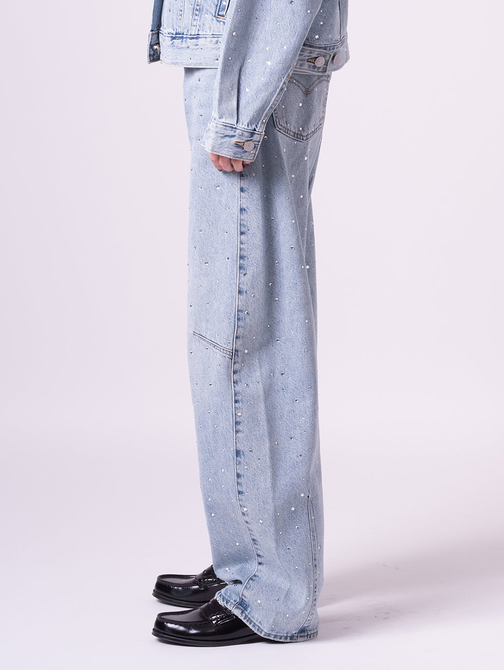 BAGGY DAD バレルジーンズ ライトインディゴ