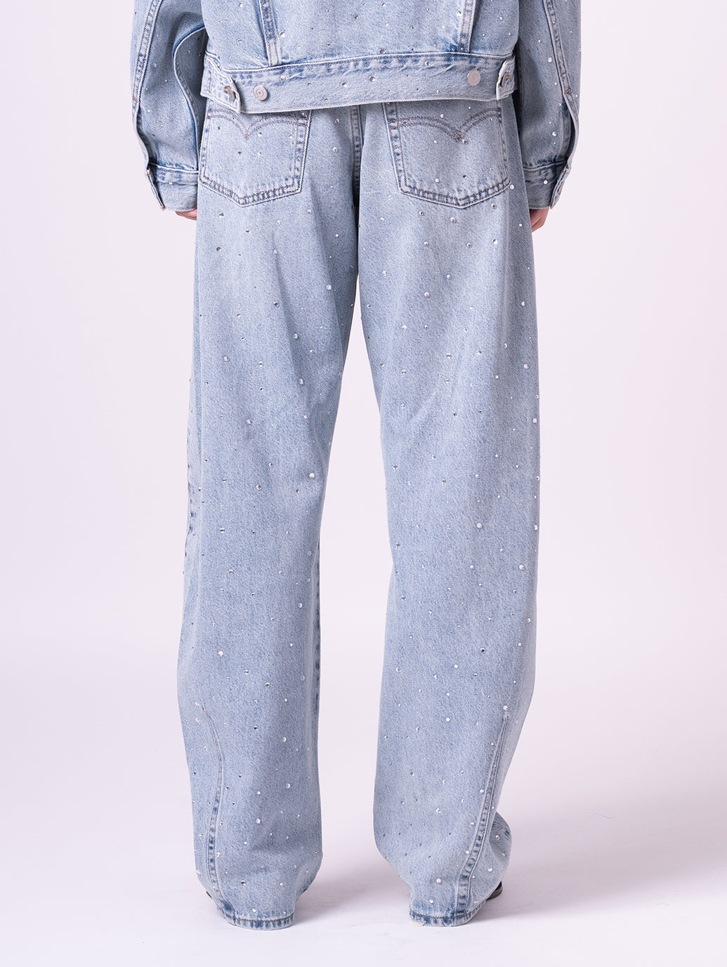 BAGGY DAD バレルジーンズ ライトインディゴ