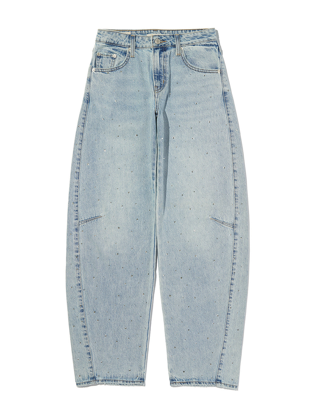 BAGGY DAD バレルジーンズ ライトインディゴ