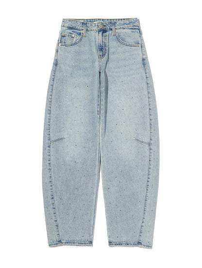 BAGGY DAD バレルジーンズ ライトインディゴ