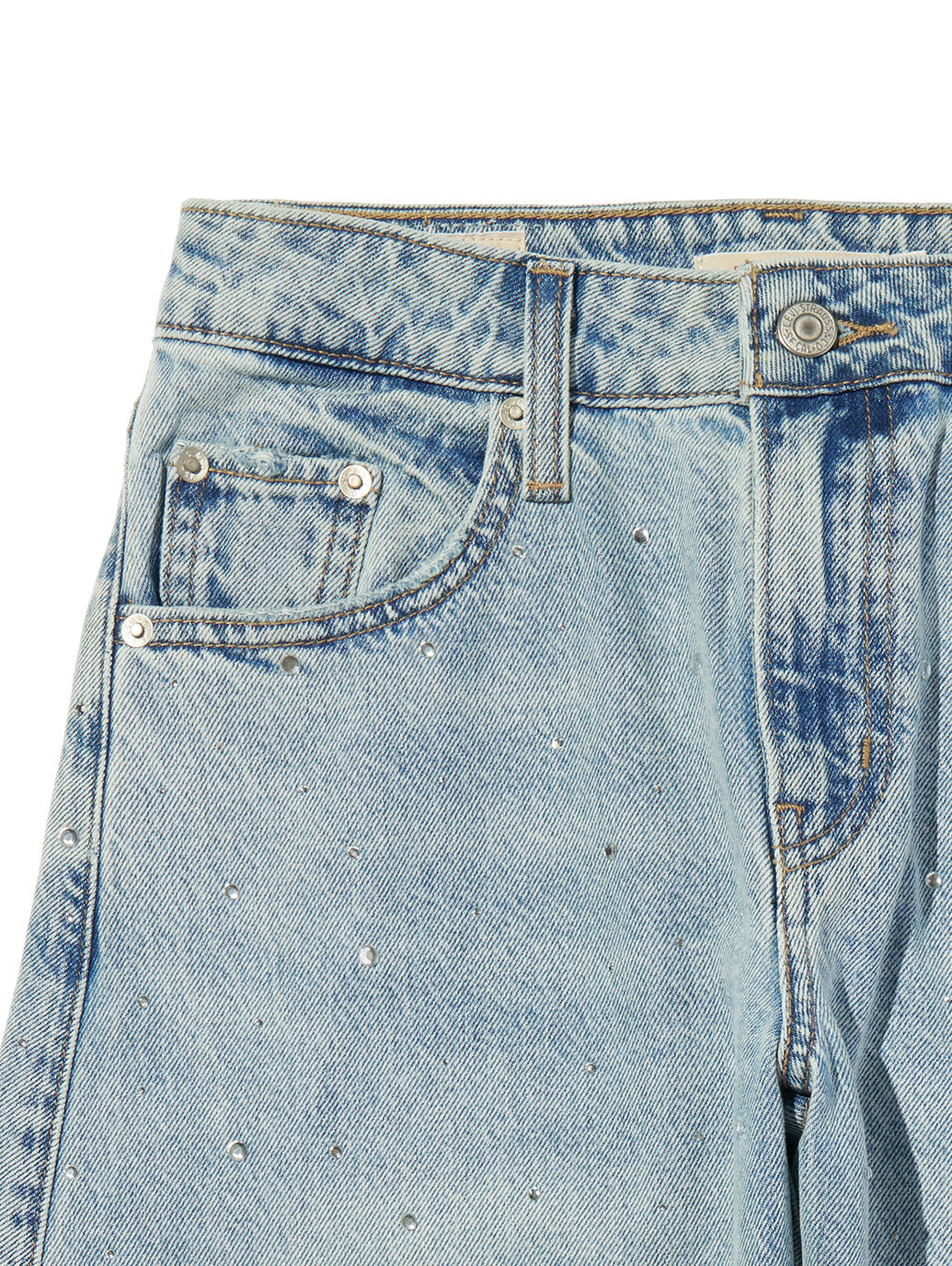 BAGGY DAD バレルジーンズ ライトインディゴ