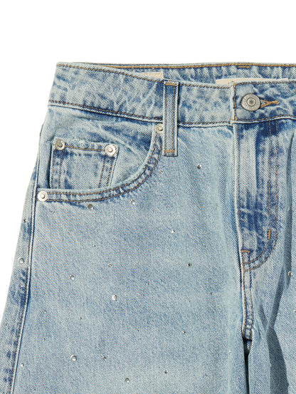 BAGGY DAD バレルジーンズ ライトインディゴ