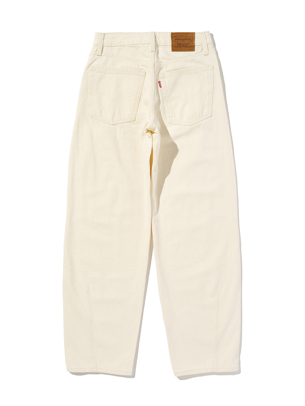 BAGGY DAD バレルジーンズ ホワイト