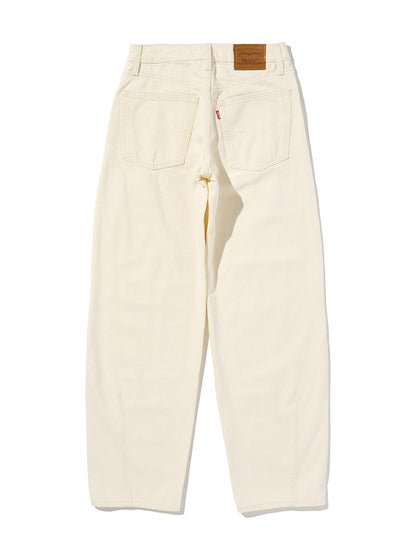 BAGGY DAD バレルジーンズ ホワイト