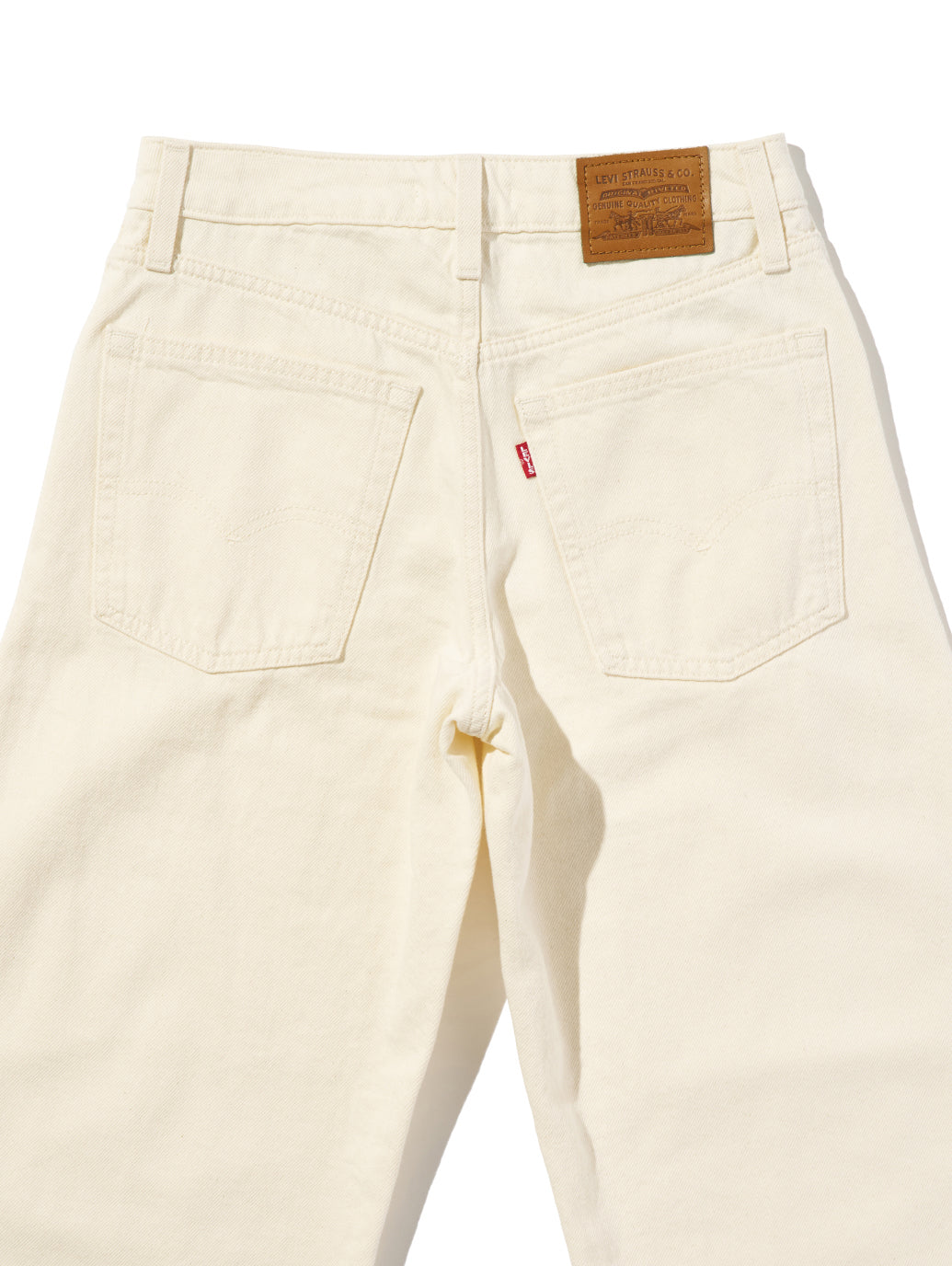 BAGGY DAD バレルジーンズ ホワイト