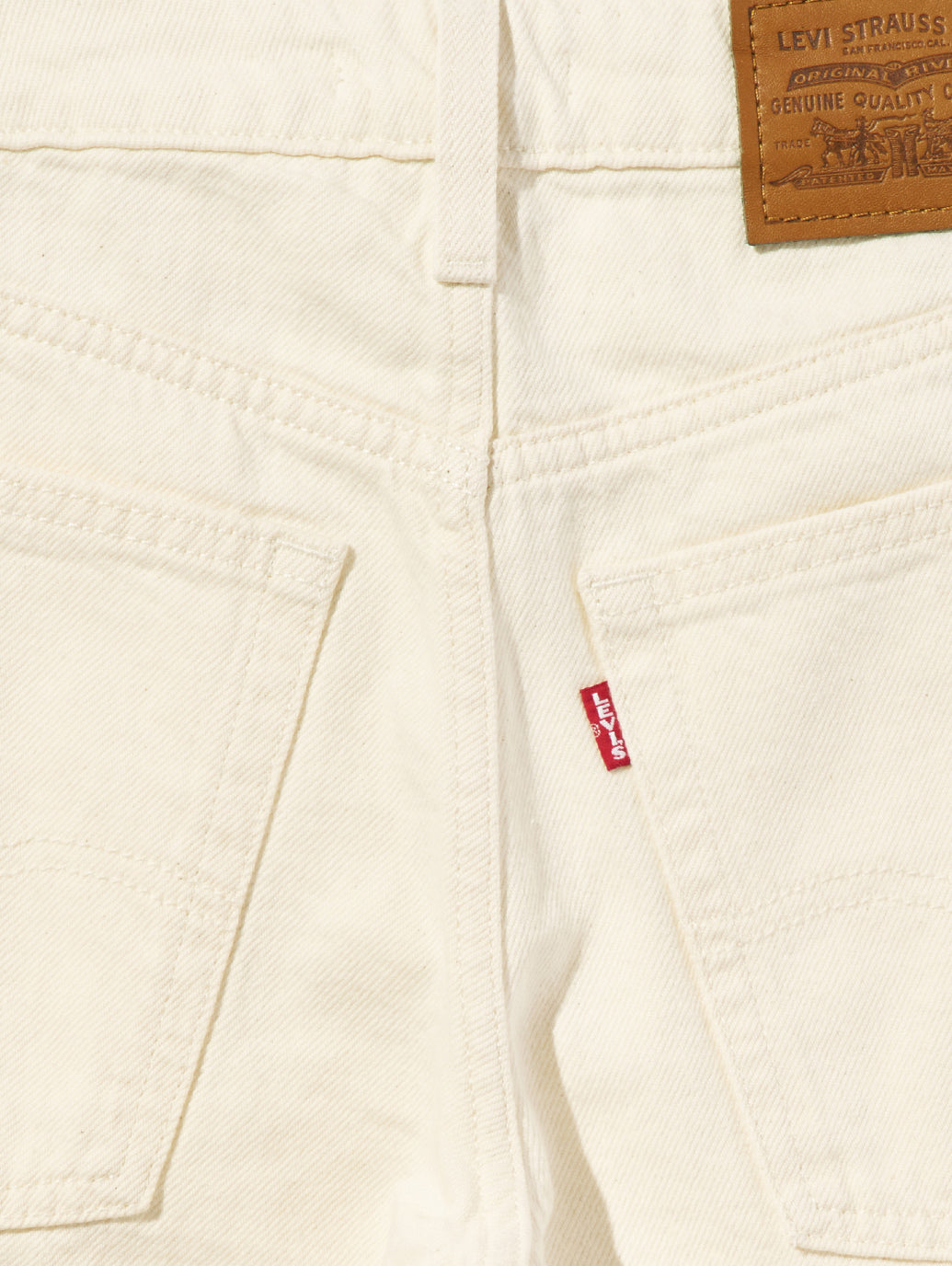 BAGGY DAD バレルジーンズ ホワイト