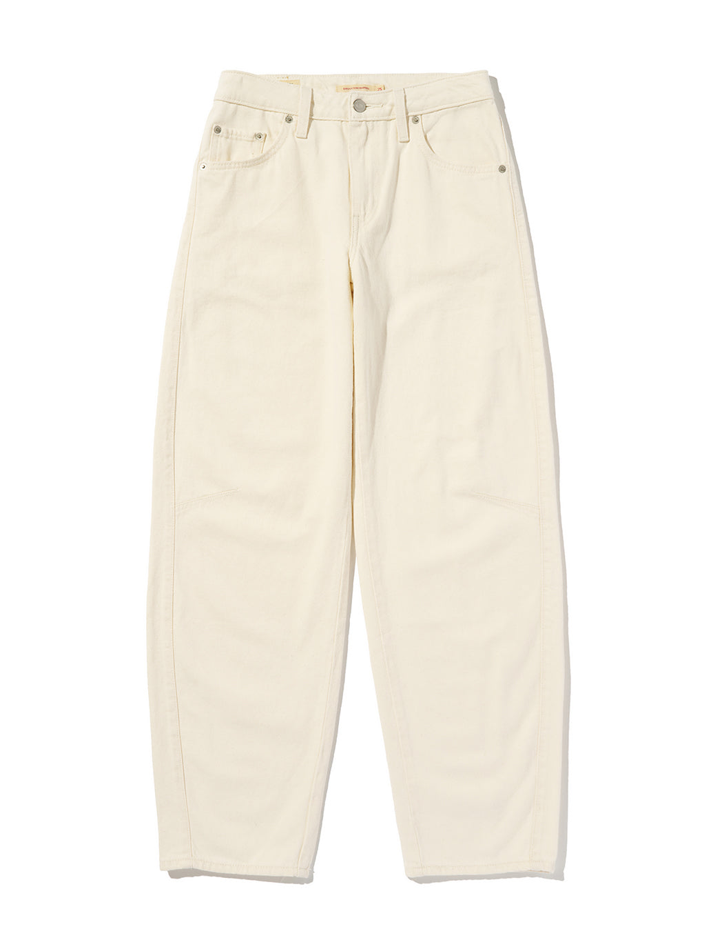 BAGGY DAD バレルジーンズ ホワイト