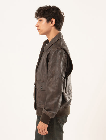 LEVI'S® LEATHER COLLECTION CLAYTON LEATHER AVIATOR JACKET